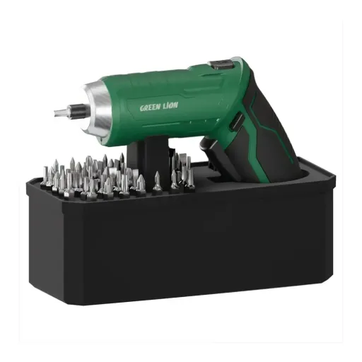 Green Lion GSD-54 Cordless Screwdriver Set - 3.7V 1500mAh - Green