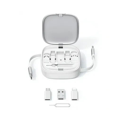 USAMS 3in1 cable MicroUSB/ USB-C /Lightning 60W-silver