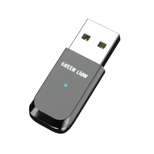 Green Lion Zinc Alloy Shell Bluetooth Adapter - Black