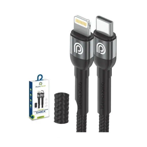 Phone Planet 2m Braided USB-C to Lightning Cable