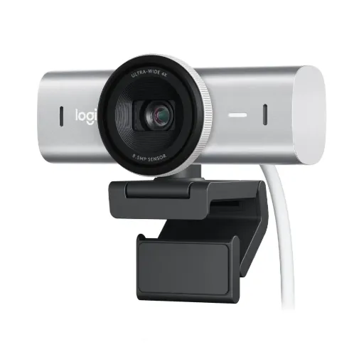 Logitech MX Brio 4K Ultra HD Webcam - Pale Grey