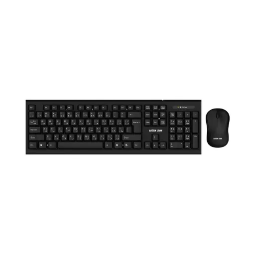 Green Lion Wireless Keyboard And Mouse - Black