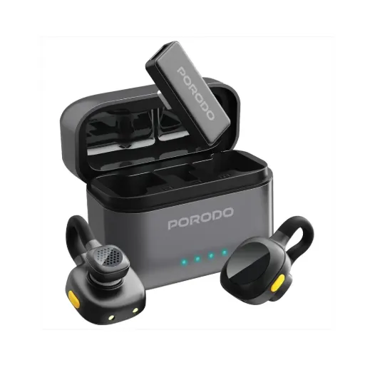 Porodo Movo Lavalier Microphone Type-C Connector - Black