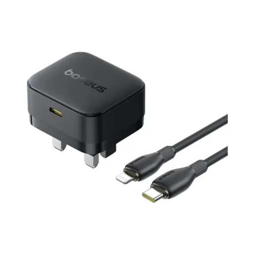 Baseus Palm 20W PD Type-C Fast Charging Wall Charger with Ultra Fast Charging Type-C to Lightning Cable 1m