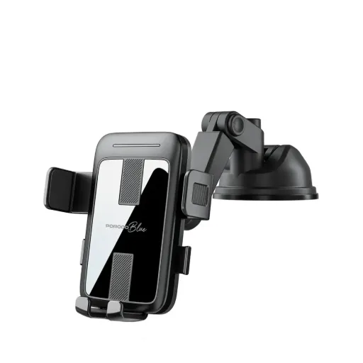 Porodo Blue Car Phone Holder Multi-Surface Mounting - Black