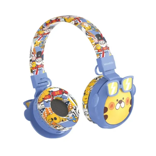 MOXEDO JUNIOR TIGER WIRELESS ON-EAR HEADPHONE BLUE