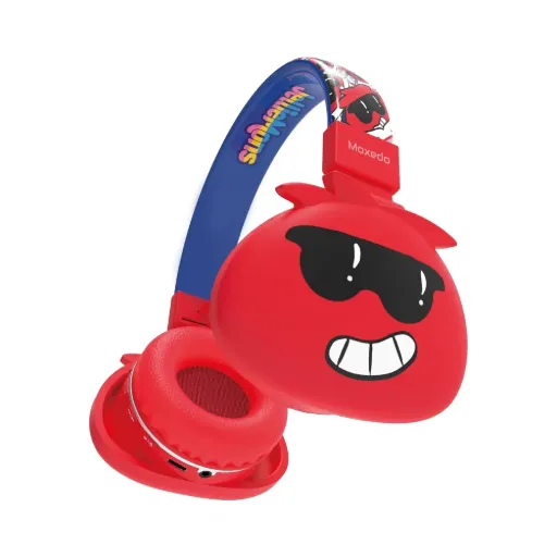 MOXEDO JUNIOR BAX WIRELESS NO-EAR HEADPHONE RED-BL