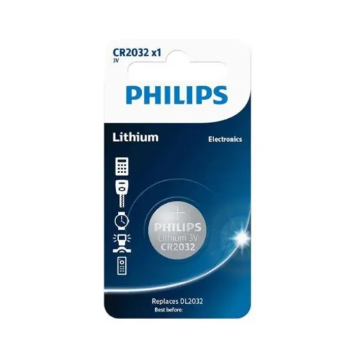 Philips Lithium Coin Battery CR2032P1L/40