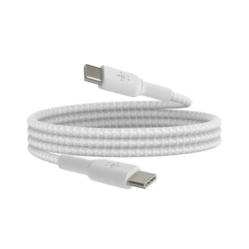 Belkin Fast Charge braided USB C to fast charger cable 60W ,1m, White