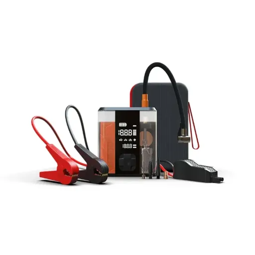 WiWU CG201 Car Guardian 4-in-1 Jump Starter & Tire Inflator with 120PSI Air Compressor