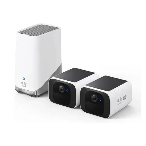 كاميرتان مراقبة أنكر يوفي SoloCam S220 مع وحدة Homebase 3