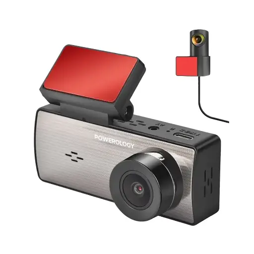 Powerology Dual Recording Dash Camera - Black