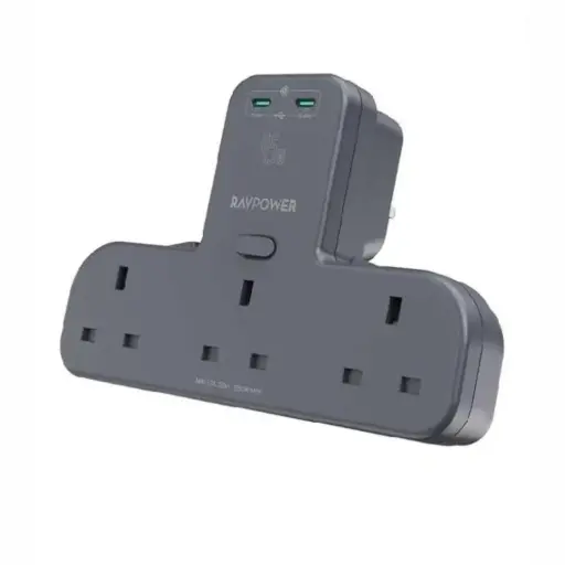 [810157141965] RavPower RP-PC1069 Power Outlet Extender with 2 USB-C 45W