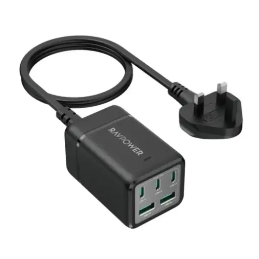 [191280042627] RavPower 6-Port 75W Power Portable Desktop Charger - RP-PC1045