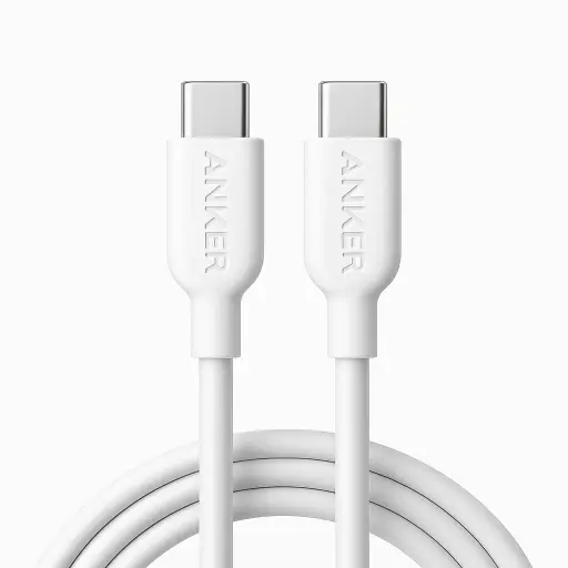 كيبل أنكر USB-C إلى USB-C بقدرة 240 واط وطول 6 أقدام (حوالي 1.8 متر)